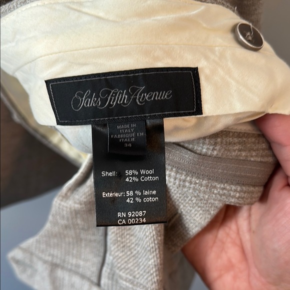 Loro Piana Beige Cotton Way Suit – Modern Italian Cut | Saks Fifth Avenue - Picture 10 of 12